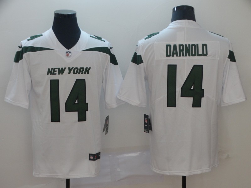 NFL New York Jets #14 Darnold White Vapor II Limited Jersey