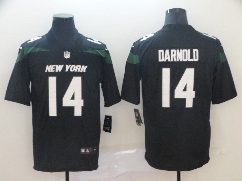 NFL New York Jets #14 Darnold Black Vapor II Limited Jersey