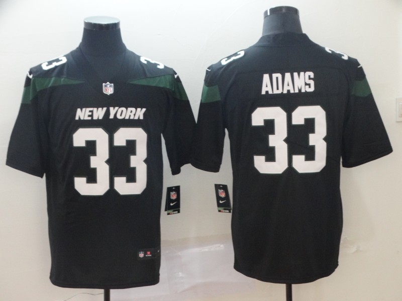 NFL New York Jets #33 Adams Black Vapor II Limited Jersey
