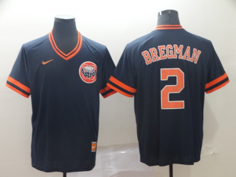 Nike Houston Astros #2 Bregman Cooperstown Collection Legend V-Neck Jersey