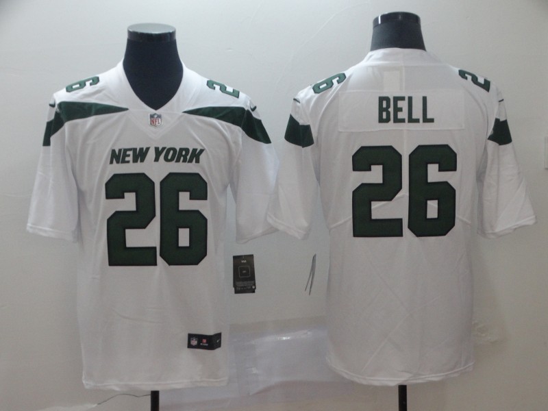 NFL New York Jets #26 Bell White Vapor II Limited Jersey