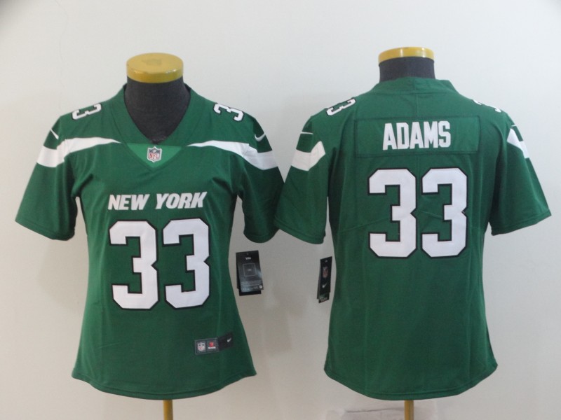 Womens NFL New York Mets #33 Adams Green Vapor Limited Jersey