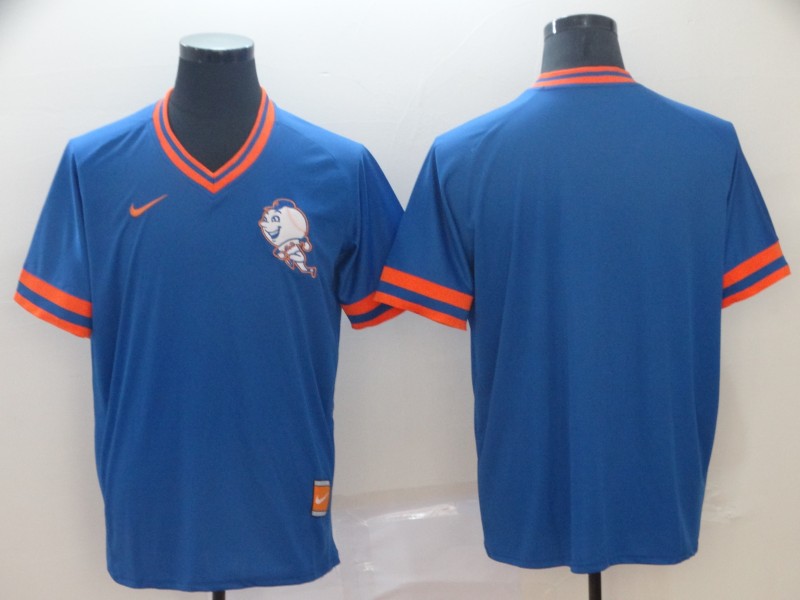 Nike New York Mets Blank Cooperstown Collection Legend V-Neck Jersey