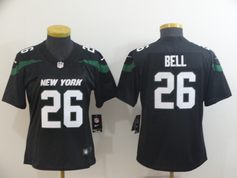 Womens NFL New York Mets #26 Bell Black Vapor Limited Jersey