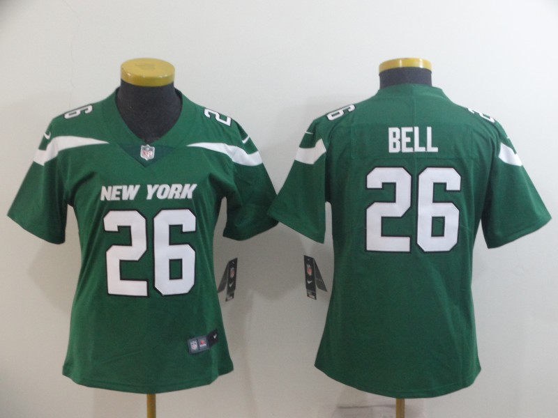 Womens NFL New York Mets #26 Bell Green Vapor Limited Jersey
