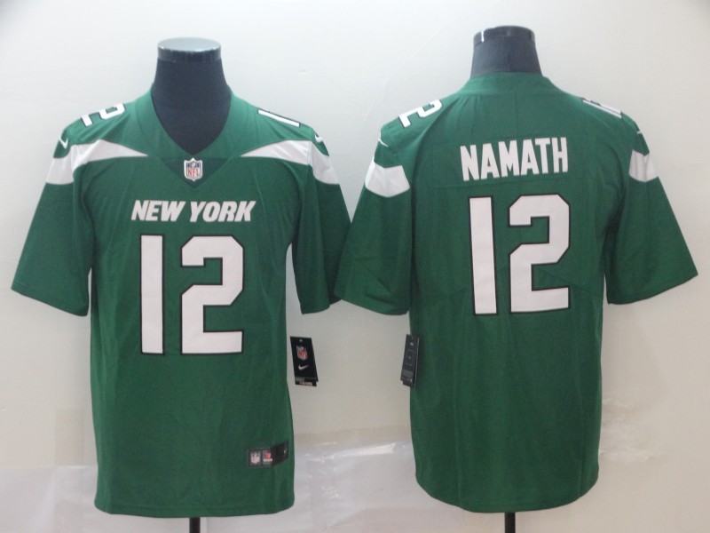 NFL New York Jets #12 Namath Green Vapor II Limited Jersey