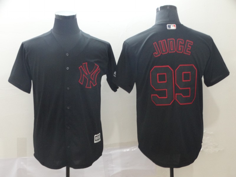 MLB New York Yankees #99 Judge Black Shadow Jersey
