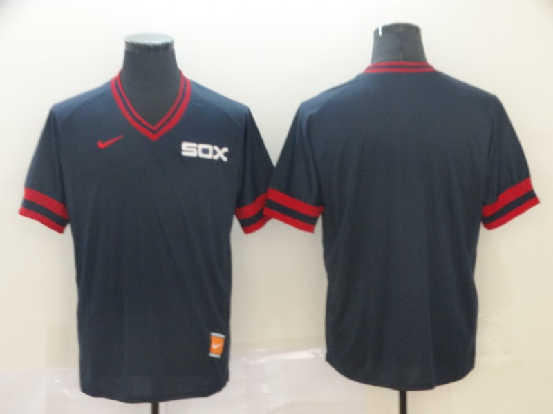 Mens Nike Chicago White Sox Blank Cooperstown Collection Legend V-Neck Jersey  