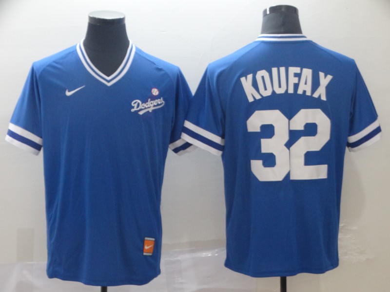 Nike Los Angeles Dodgers #32 Koufax Cooperstown Collection Legend V-Neck Jersey