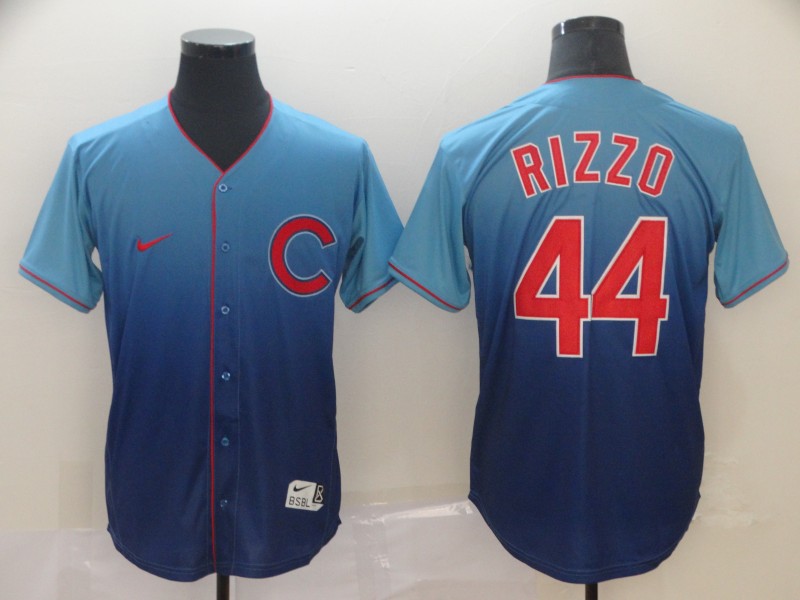 MLB Chicago Cubs #44 Rizzo Blue Drift Fashion Jersey