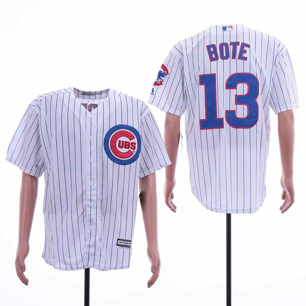 MLB Chicago Cubs #13 Bote Game White Jersey