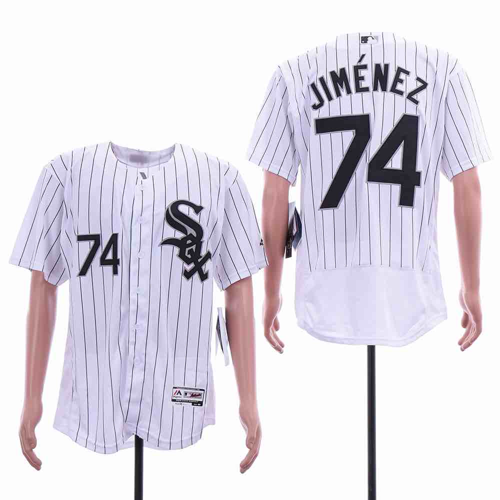 MLB Chicago White Sox #74 Jimenez White Elite Jersey