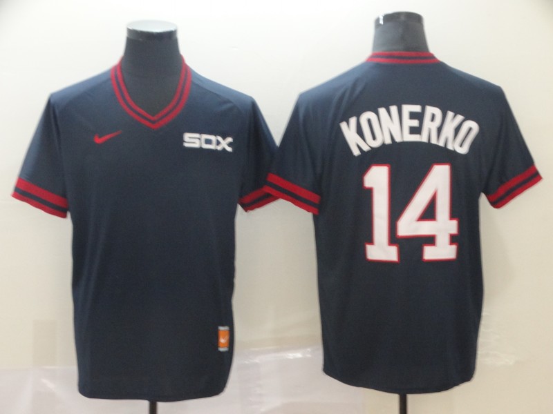 Nike Chciago White Sox #14 Konerko Cooperstown Collection Legend V-Neck Jersey 