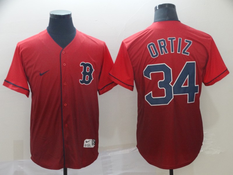 Nike Boston Red Sox #34 Ortiz Drift Fashion Jersey