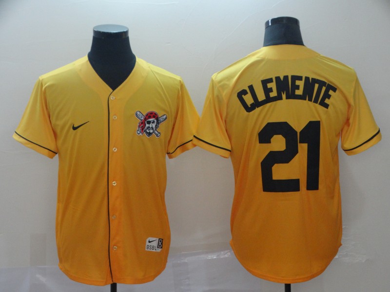 MLB Pittsburgh Pirates #21 Clemente Drift Fashion Jersey
