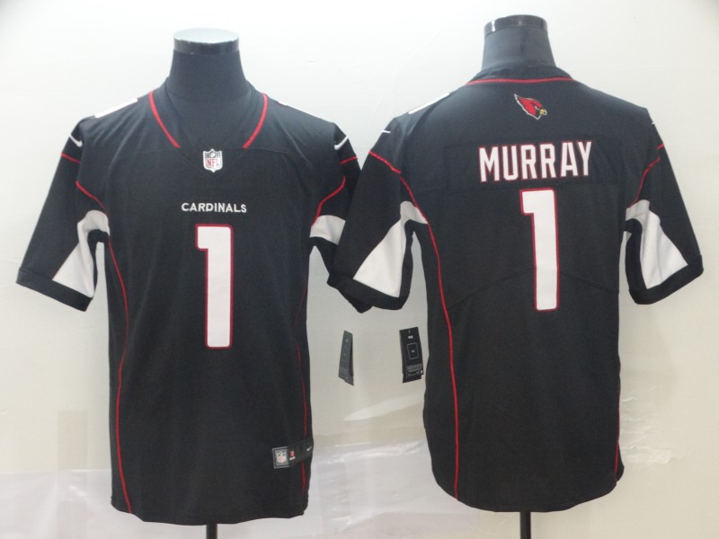 NFL Arizona Cardinals #1 Murray White Vapor Limited Black Jersey