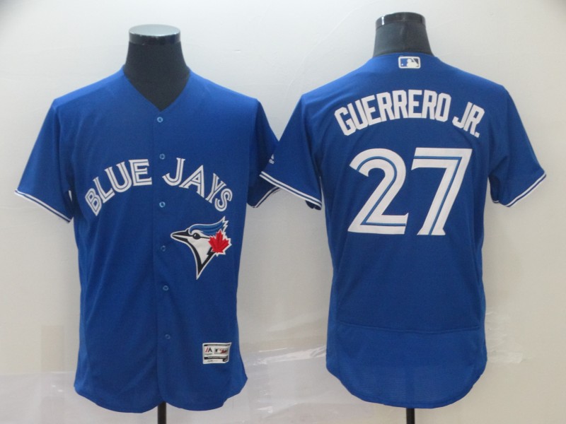 MLB Toronto Blue Jays #27 Guerrerd JR. Blue Elite Jersey