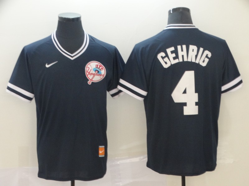 Nike New York Yankees #4 Gehrig Cooperstown Collection Legend V-Neck Jersey