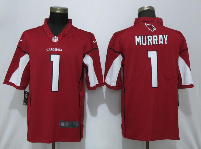 New Nike Arizona Cardinals #1 Murray Red Vapor Untouchable Limited Jersey