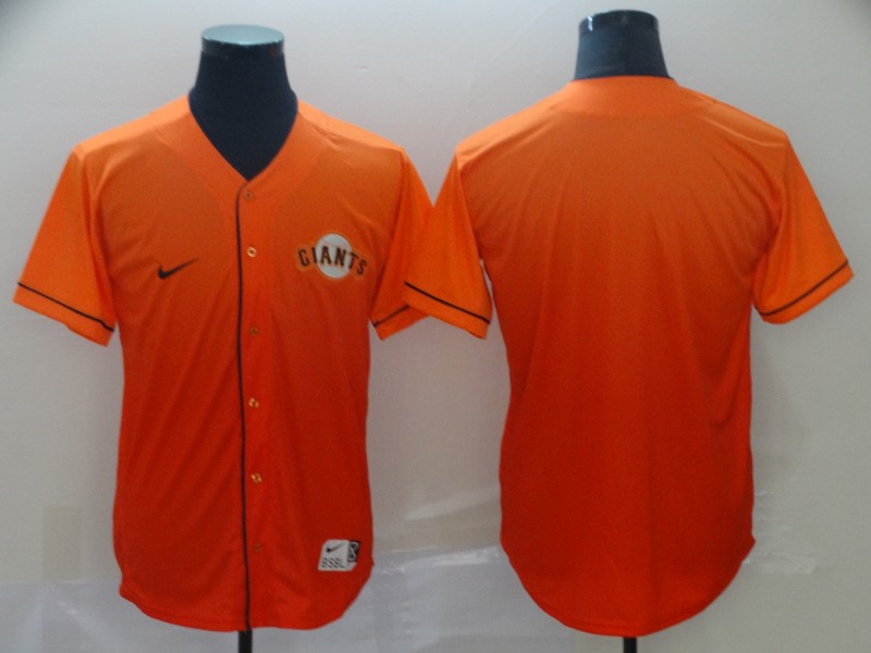 MLB San Francisco Giants Blank Orange Drift Fashion Jersey