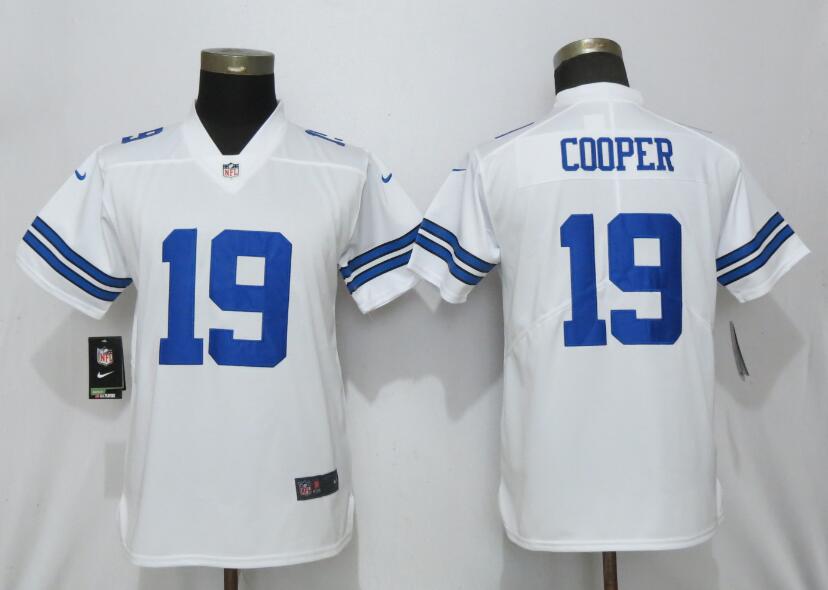 Womens NFL Dallas Cowboys #19 Cooper White Vapor Limited Jersey