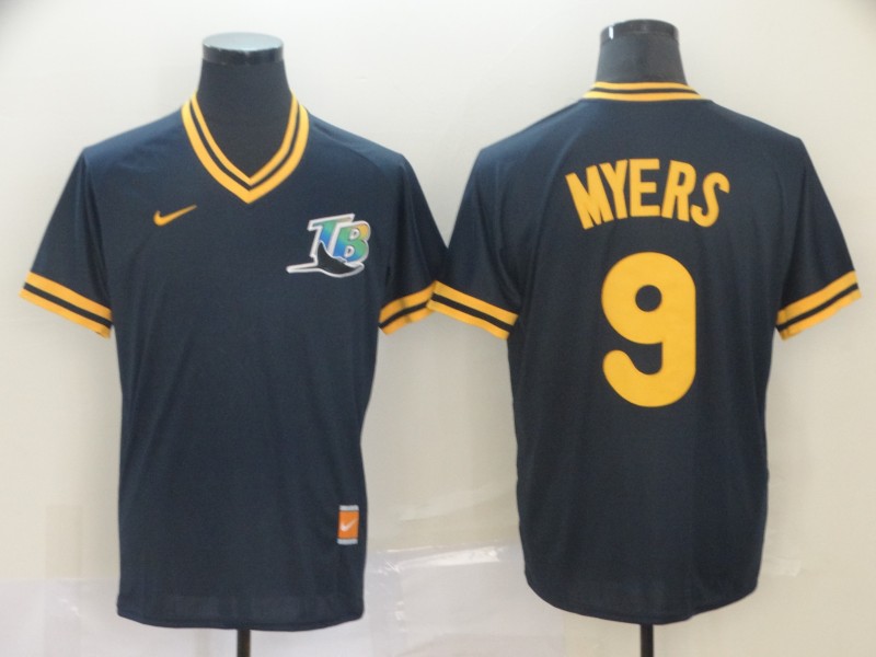 MLB Tampa Bay Rays #9 Myers Cooperstown Collection Legend V-Neck Jersey