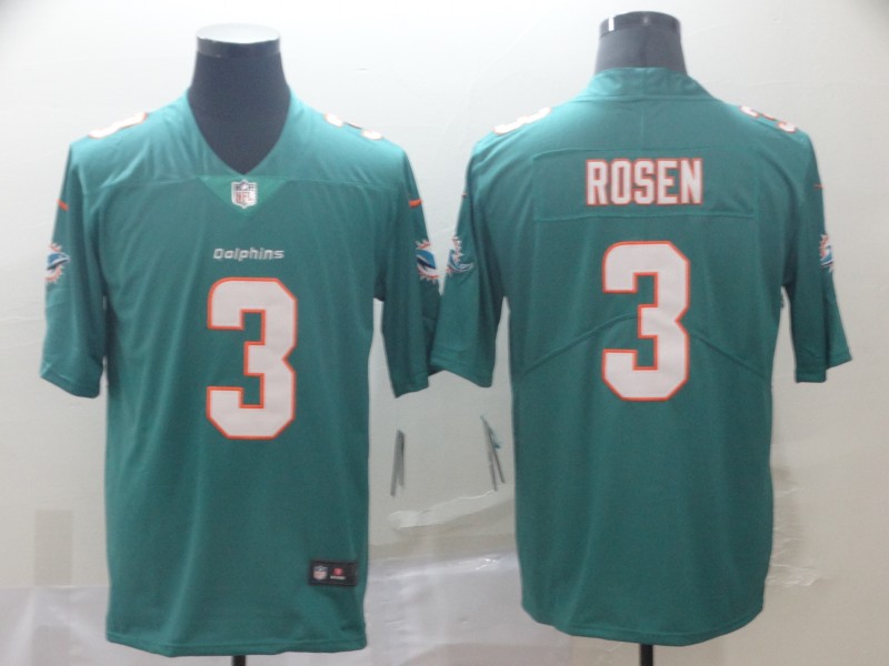 NFL Miami Dolphins #3 Rosen Green Vapor Limited Jersey