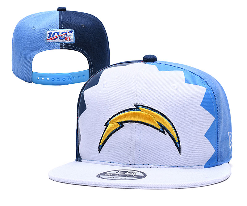 NFL San Diego Chargers White Snapback Hats--YD