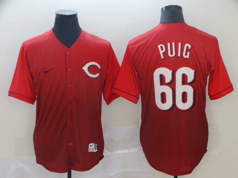 MLB Cincinnati Reds #66 Puig Drift Fashion Jersey