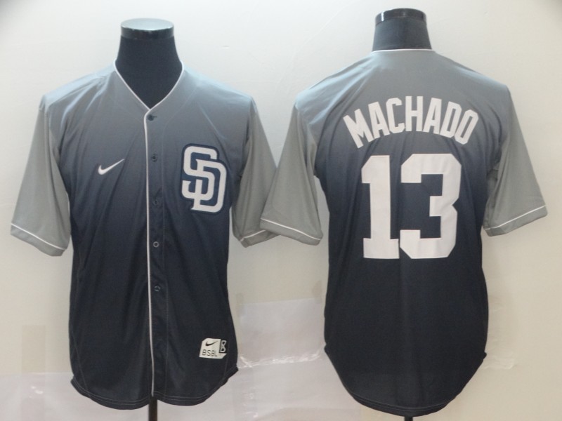MLB San Diego Padres #13 Machado Drift Fashion Jersey