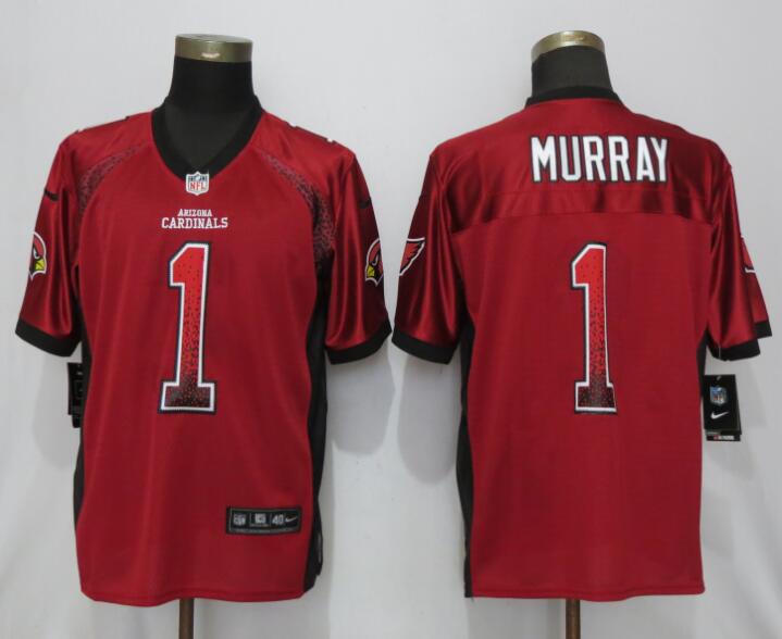 NEW Nike Arizona Cardinals 1 Murray Drift Fashion Red Elite Jersey  