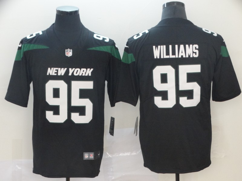 NFL New York Jets #95 Williams Black Vapor II Limited Jersey