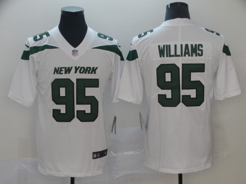 NFL New York Jets #95 Williams White Vapor II Limited Jersey