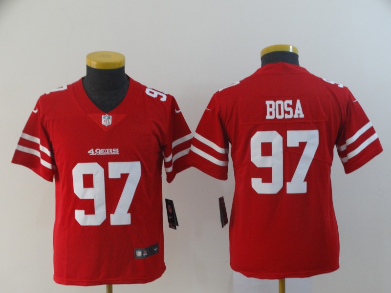 Kids NFL San Francisco 49ers #97 Bosa Red Jersey