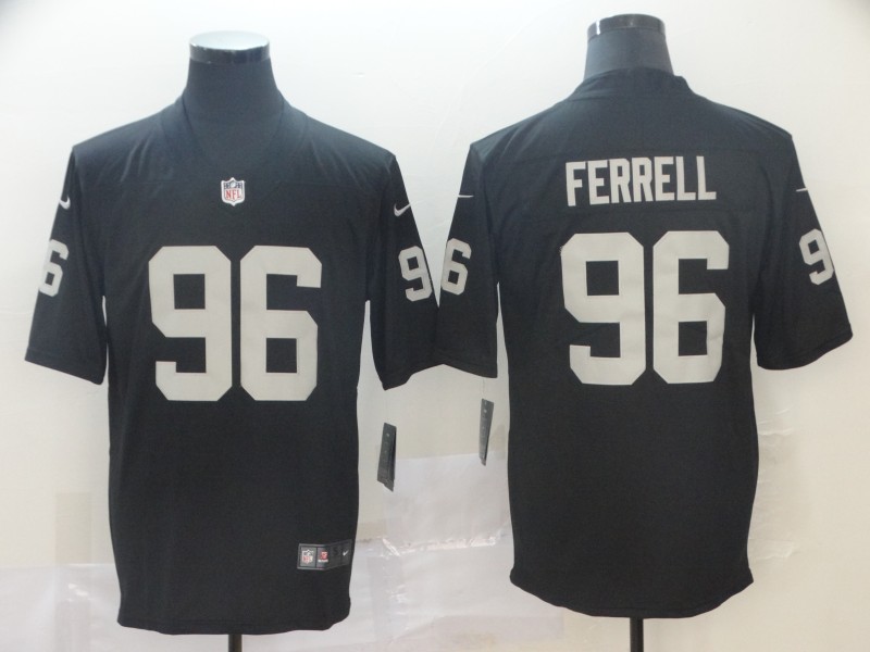 NFL Oakland Raiders #96 Ferrell Black Vapor Limited Jersey