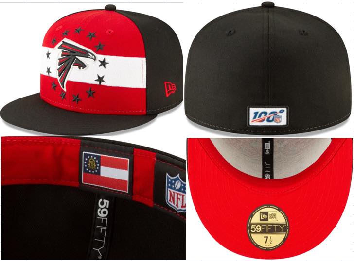 NFL Atlanta Falcons Black Fitted Hats--60