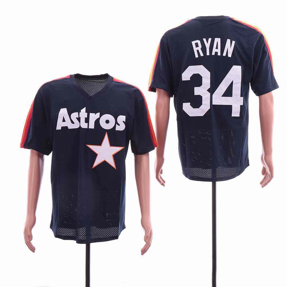 MLB Houston Astros #34 Ryan Blue Throwback Jersey