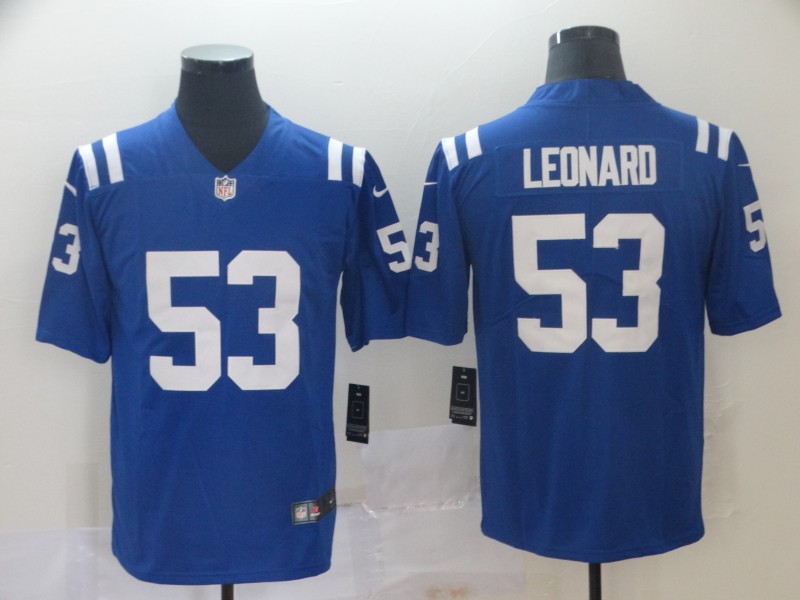 NFL Indianapolis Colts #53 Leonard Blue Vapor Limited Jersey
