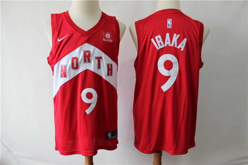 NBA Toronto Raptors #9 Ibaka Red Game Jersey
