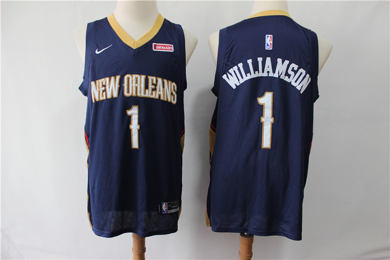 NBA New Orleans Hornets #1 Williamson D.Blue Jersey