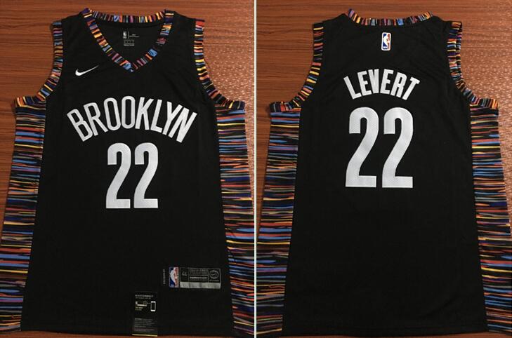 NBA Brooklyn Nets #22 Levert Black Game Jersey