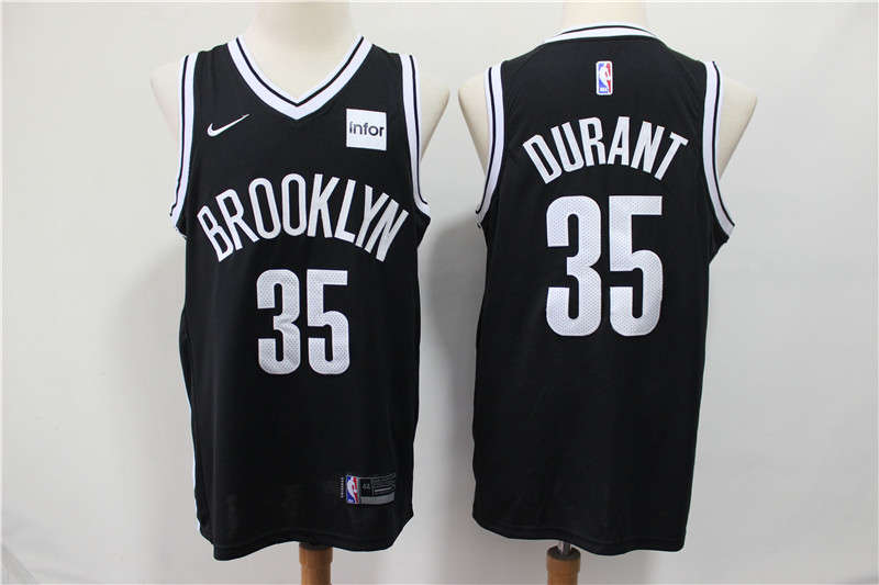NBA Brooklyn Nets #35 Durant Black Game Jersey