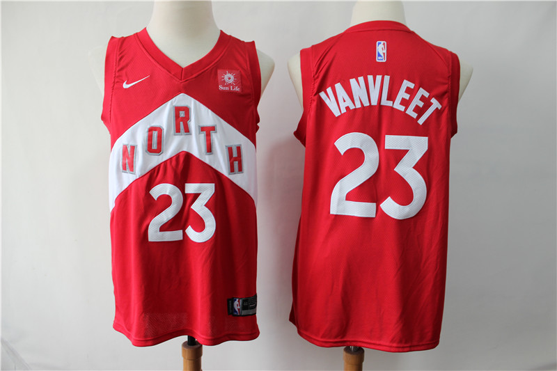 NBA Toronto Raptors #23 Vanvleet Game Red Jersey