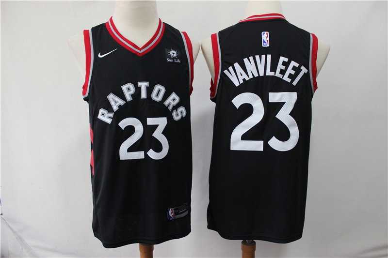 NBA Toronto Raptors #23 Vanvleet Black Game Jersey