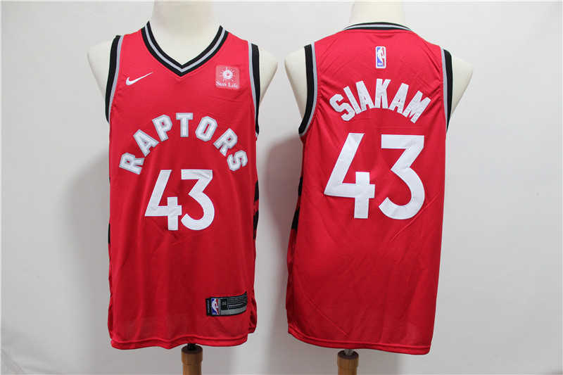 NBA Toronto Raptors #43 Siakam Red Game Jersey