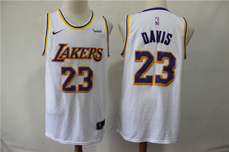 NBA Los Angeles Lakers #23 Davis White Color Jersey