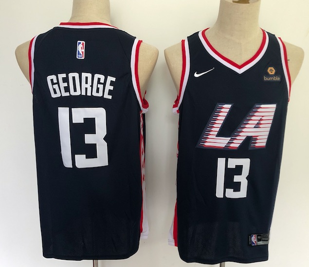 NBA Los Angeles Clippers #13 George Black Jersey