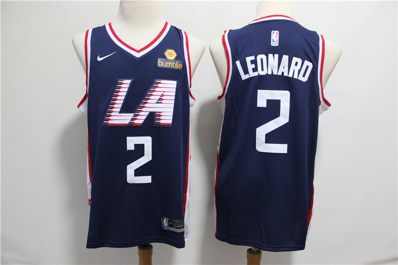 NBA Los Angeles Clippers #2 Leonard Blue Jersey