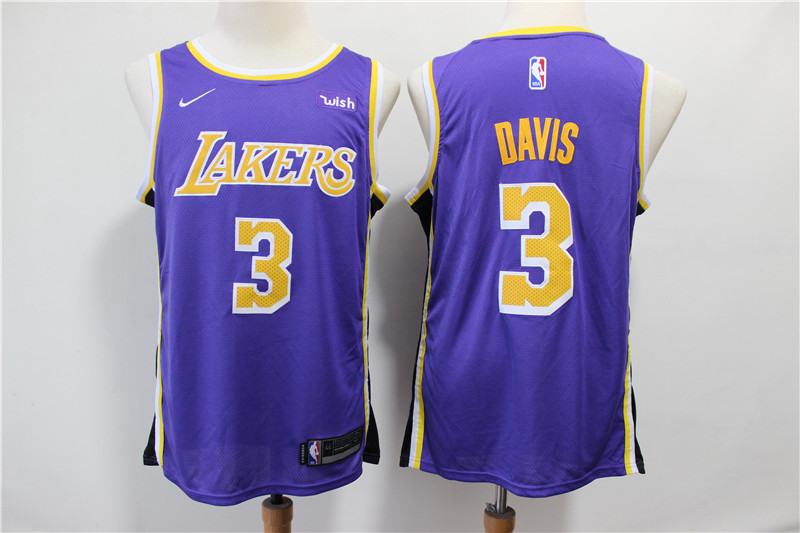 NBA Los Angeles Lakers #3 Davis Purple Color Jersey
