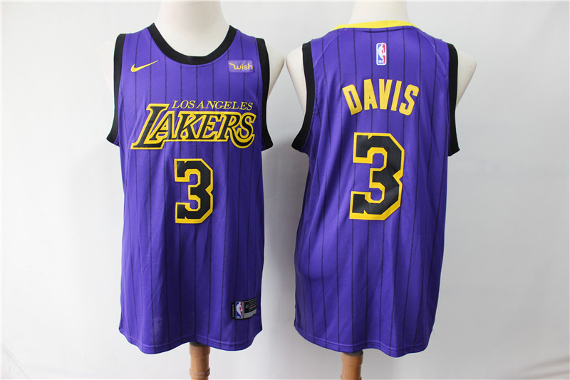 NBA Los Angeles Lakers #3 Davis Purple Jersey